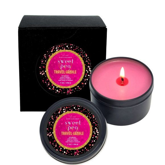 SWEET PEA TRAVEL CANDLE - Picture 1 of 2